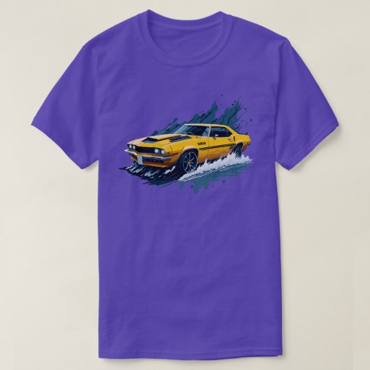 Yellow Chevrolet Camaro T-shirt (Design voorkant)