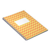 Yellow Chevron Design Notitieboek (Rechterzijde)
