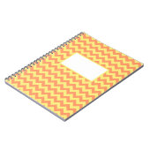 Yellow Chevron Design Notitieboek (Linkerzijde)