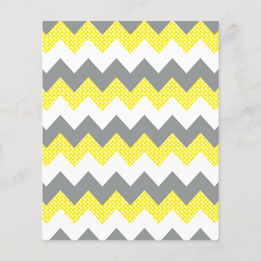 Yellow Chevron Elephant Baby shower - Wensen (Achterkant)