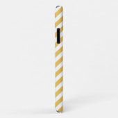 Yellow Chevron Monogram Case-Mate iPhone Case (Achterkant/rechts)