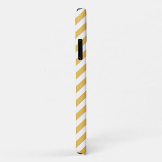 Yellow Chevron Monogram Case-Mate iPhone Case (Achterkant/rechts)