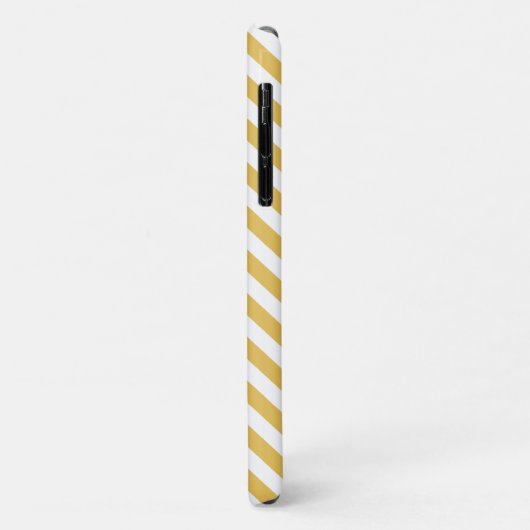 Yellow Chevron Monogram Case-Mate iPhone Case (Achterkant/links)