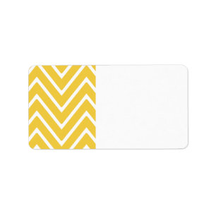Yellow Chevron Pattern 2 Etiket