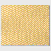 Yellow Chevron Pattern Cadeaupapier (Vlak)
