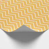 Yellow Chevron Pattern Cadeaupapier (Hoek)
