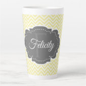 Yellow Chevron persoonlijke Mok (Voorkant)