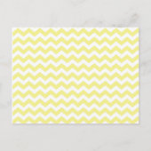 Yellow Chevron Uitnodiging Briefkaart (Achterkant)