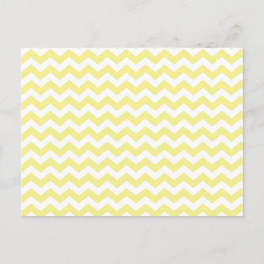 Yellow Chevron Uitnodiging Briefkaart (Achterkant)