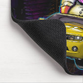 Yellow Chevy Camaro RS Mousepad Muismat (Hoek)