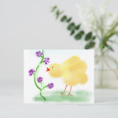 Yellow Chick Briefkaart (Staand voorkant)