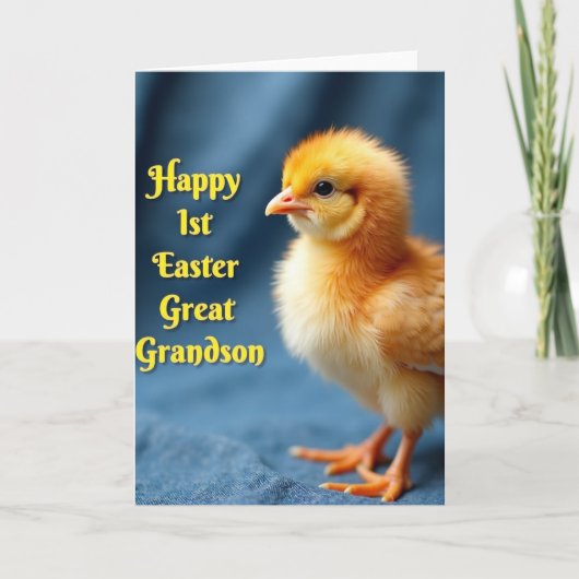 Yellow Chick Easter Card Kaart (Voorkant)