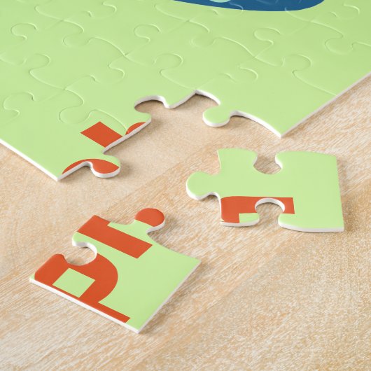 Yellow Chick Eggs Easter - persoonlijke naam Legpuzzel (Zijkant)