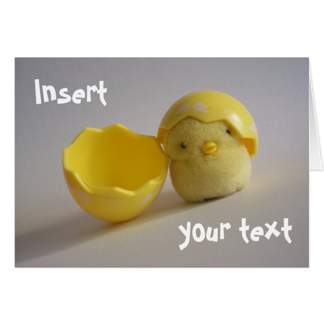 Yellow Chick Kaart (Voorkant Horizontaal)