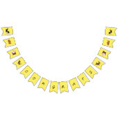 Yellow Chihuahua Bunting Party Banner (Alle)