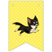 Yellow Chihuahua Bunting Party Banner (Eerste vlag)