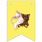 Yellow Chihuahua Bunting Party Banner (Derde vlag)