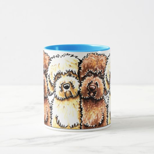 Yellow Chocolate Labradoles Art Mok (Midden)