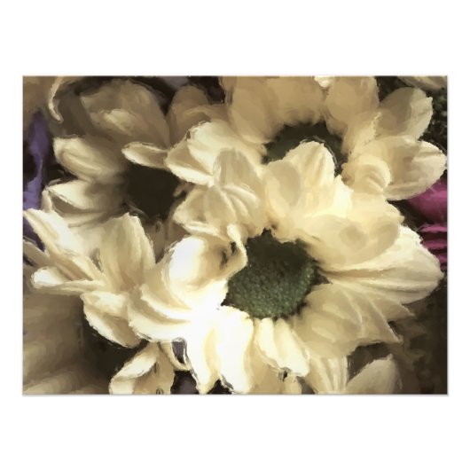 YELLOW CHRYSANTHEMUM FOTO AFDRUK (Voorkant)