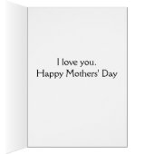 Yellow Chrysanthemum Moederdag Kaart (Binnen (Rechts))