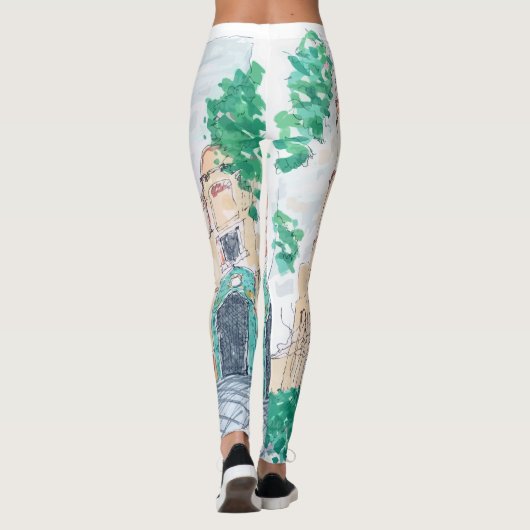 Yellow Church Leggings (Achterkant)