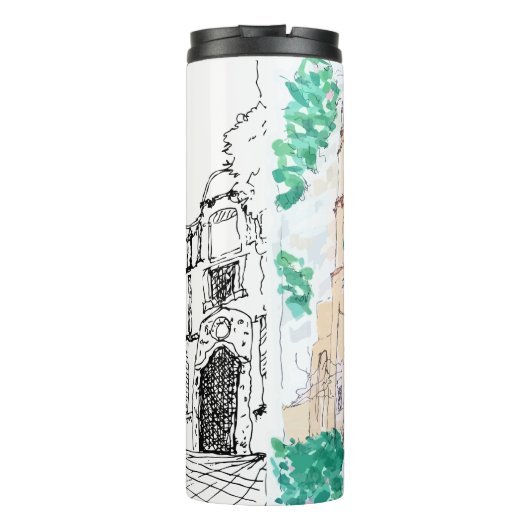 Yellow Church Thermosbeker (Achterkant)