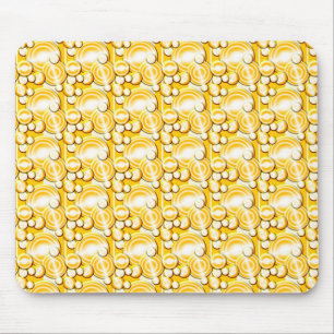 Yellow Circles Pattern Muismat