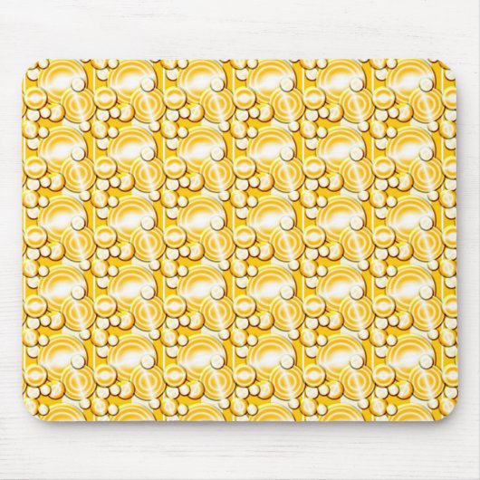 Yellow Circles Pattern Muismat (Voorkant)