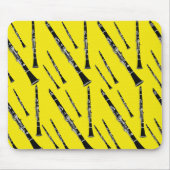 Yellow Clarinet Pattern Muismat (Voorkant)