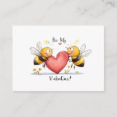 Yellow Classroom Bee My Valentijn Kaart (Voorkant)