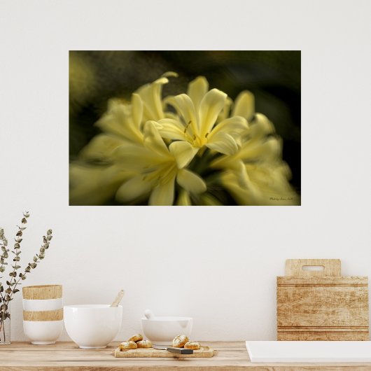 Yellow Clivia Poster (Keuken)