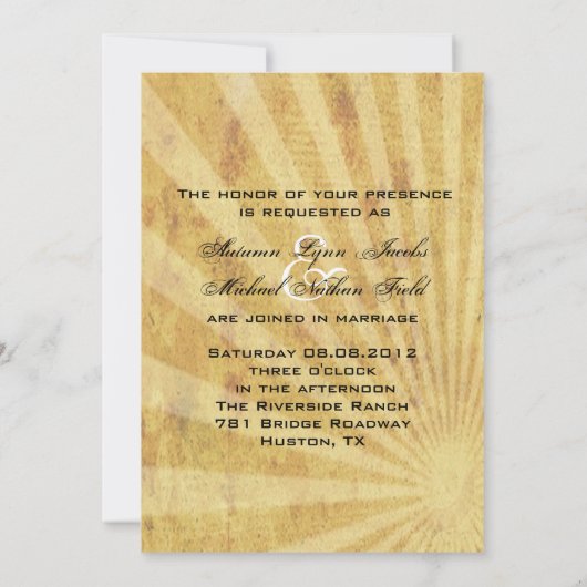 Yellow Coastal Nautical Lighthouse Wedding Kaart (Achterkant)