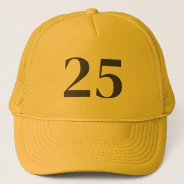 Yellow Color Birthday Gift Hat Trucker Pet
