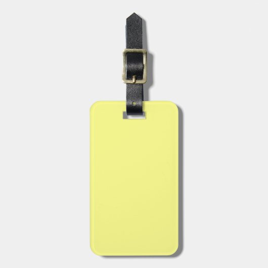 Yellow Color Gepersonaliseerd Designer Bagagelabel (Voorkant verticaal)