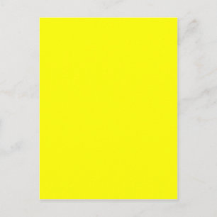 Yellow Color Gepersonaliseerd Designer Briefkaart