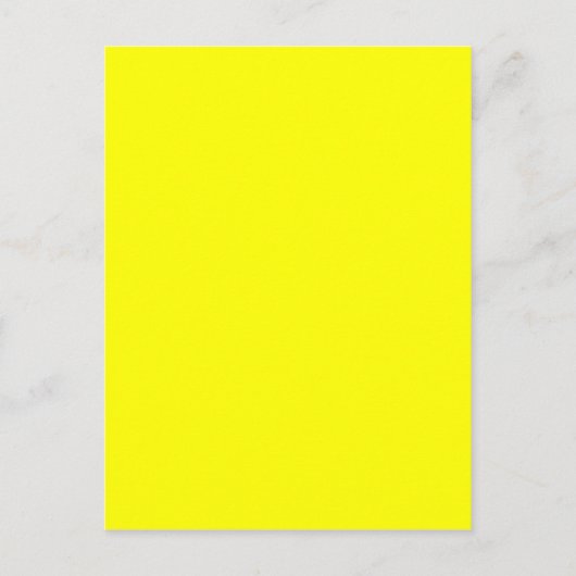 Yellow Color Gepersonaliseerd Designer Briefkaart (Voorkant)