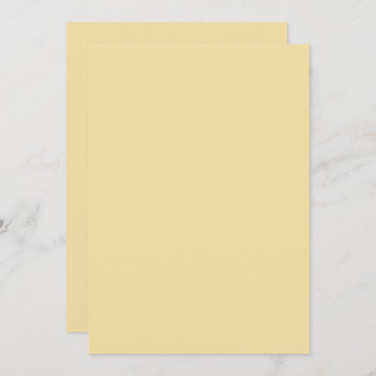 Yellow Color Kaart (Voorkant / Achterkant)