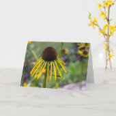 Yellow Coneflower Blank Note Card Kaart (Gele Bloem)
