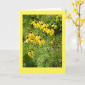 Yellow Coneflower II Blank Note Card Kaart (Gele Bloem)