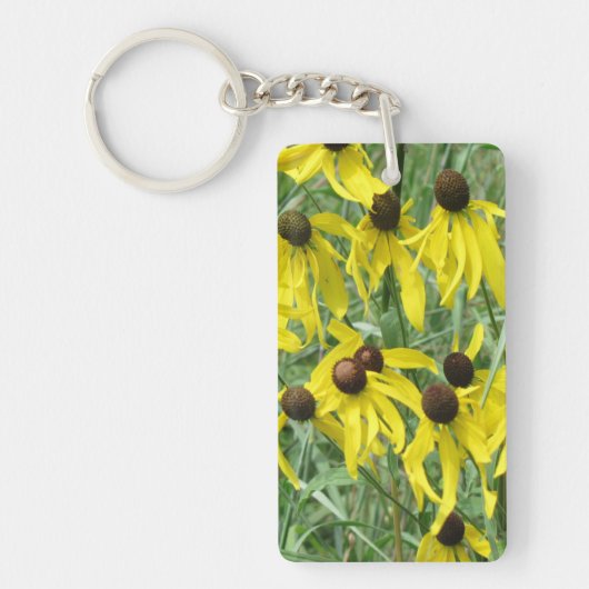 Yellow Coneflowers Sleutelhanger (Voorkant)