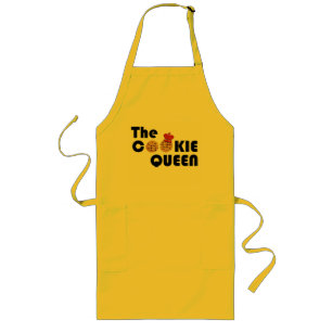 Yellow Cookie Queen Apron Lang Schort