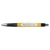 Yellow corporate business logo pen (Voorkant)