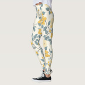 Yellow Cottage Floral Leggings (Links)