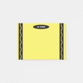Yellow Crayon Teacher School Student Classroom Post-it® Notes (Voorkant)