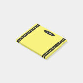 Yellow Crayon Teacher School Student Classroom Post-it® Notes (Schuin)