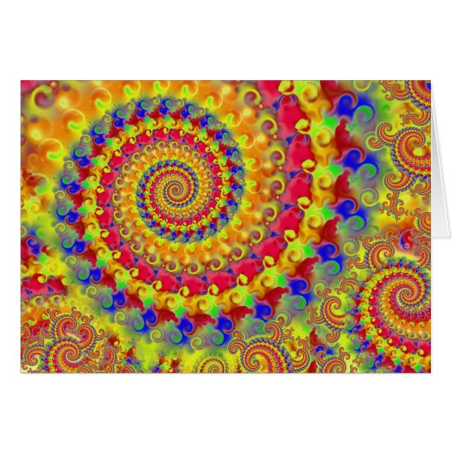 Yellow Crazy Fractal (Voorkant Horizontaal)