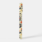 Yellow Cream Folk Pattern iPhone 15 Case (Rechterkant)