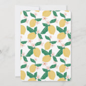 Yellow Cream Striped She's Tying the Knot Bridal Kaart (Achterkant)