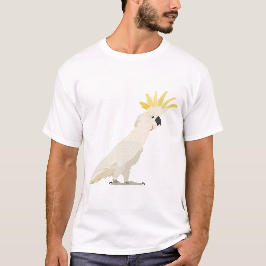 Yellow crested cockatoo t-shirt (Voorkant)