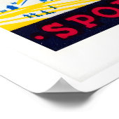 Yellow Croatian Matchbox Labels Grid Print (Hoek)